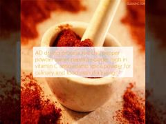 AD drying process red chili pepper powder sweet paprika powder high in vitamin C antioxidants spice powder for culinary and food manufacturing