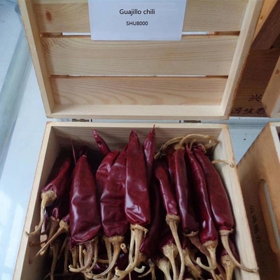 Smooth And Leathery Guajillo Chili Peppers 10-15cm Red Paprika 25KG