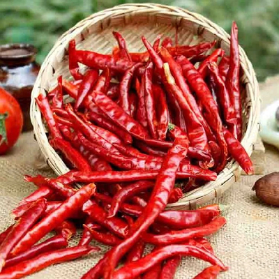 Smooth Texture Natural Red Dried Sweet Chili Peppers For Cooking