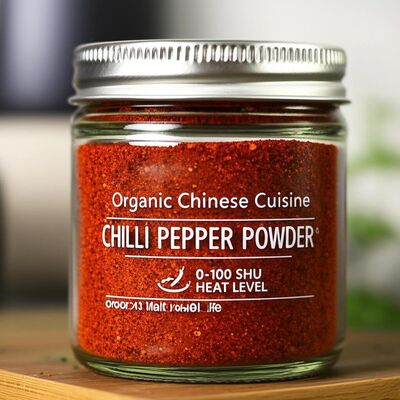 Organic Chinese Cuisine Chilli Pepper Powder with 24 Months Shelf Life and 0-100 SHU Heat Level