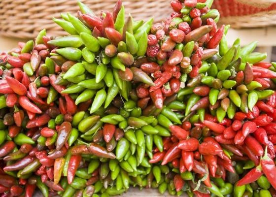 Red Dried Birds Eye Chilli Provides Vitamin A Vitamin C Iron / Calcium- 1KG