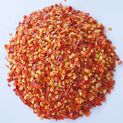 Dehydrated Crushed Chilli Peppers 5mm Red Chili Flakes 8 Mesh