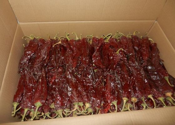 Stick shape Cherry Red Guajillo Chilis Grade A 10-15cm Size