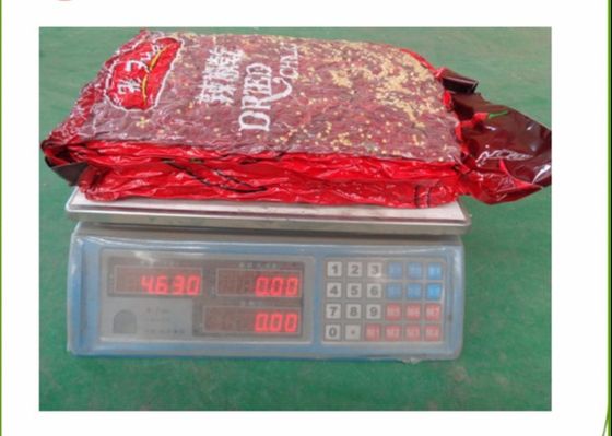 HACCP Tianjin Red Chilies Cayenne Dried Chili Pods 12% Moisture