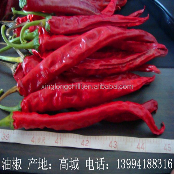 Spicy Flavor 3.2mg Erjingtiao Dried Chilis 15cm Nutrition Facts Sodium
