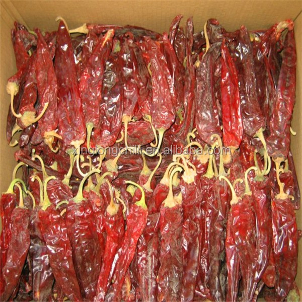 Spain Origin Dried Red Hot Chili Peppers With Stem Irresistible Flavor 12000shu