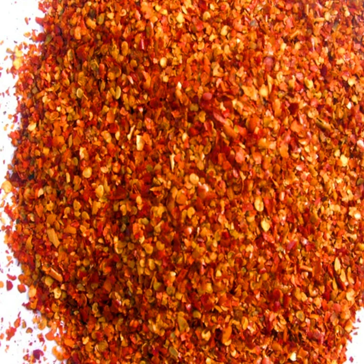25kg/ctn Packaging Red Chilli Pepper Flakes 5-8 Mesh For Worldwide Shipping