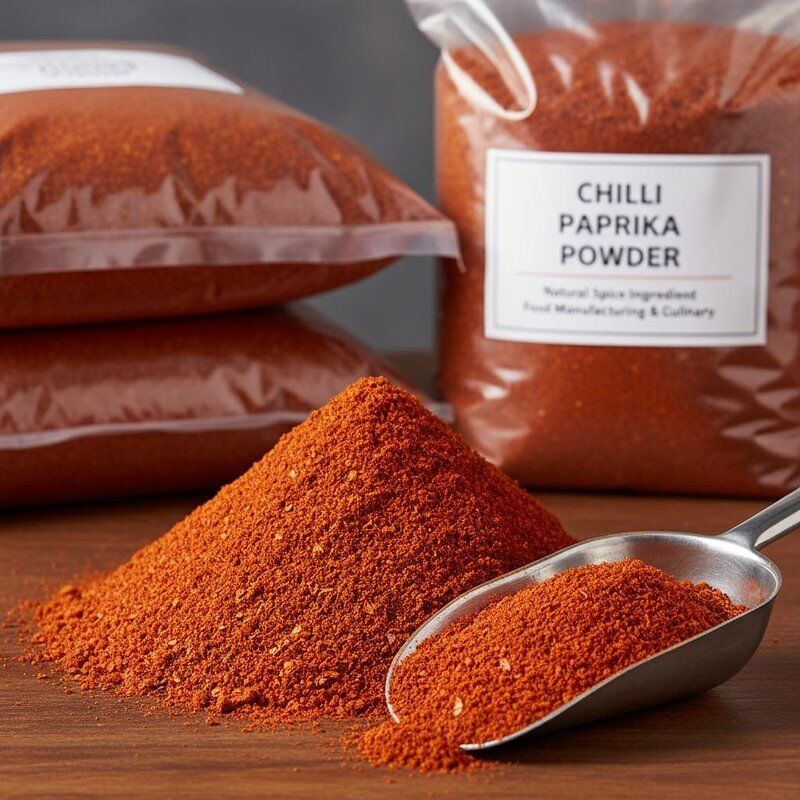 Glutenfree dry paprika  chilli paprika powder natural finely milled spice perfect for enhancing flavor and color in food products