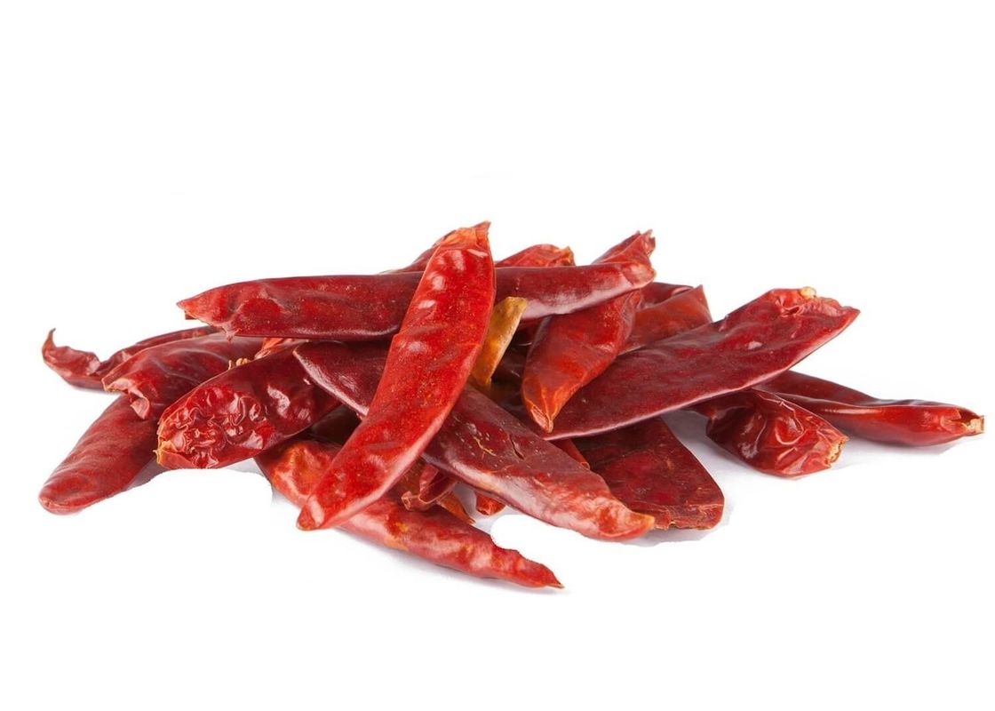 Red Color Strong Flavor Chilli Peppers Preserved In Cool Dry Area
